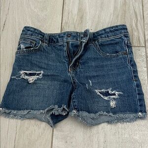 Cat & Jack Blue Distressed Denim Shorts